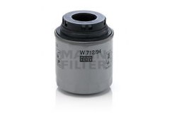 Фильтр масляный W712 для VW TIGUAN (5N_) 1.4 TSI 2010-, код двигателя CAXA, V см3 1390, кВт 90, л.с. 122, бензин, MANN-FILTER W71294